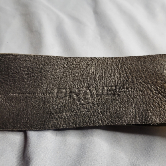 Brave women's grey Italian leather belt - Picture 6 of 10
